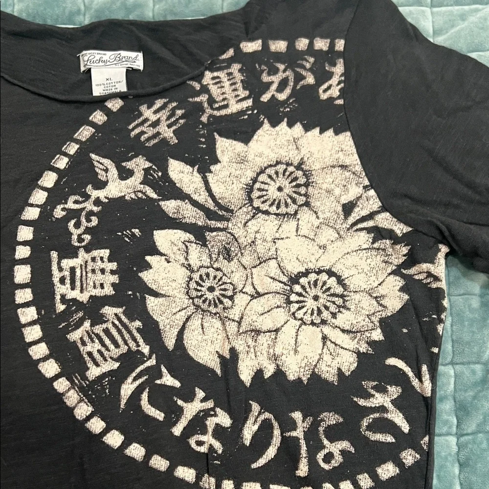 Lucky Brand Black Graphic Tee - Picture 2 of 4